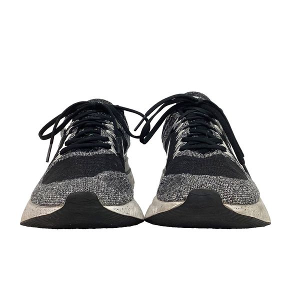 Nike React Infinity Flyknit-Men's 9.5-Black/White Knit Running Shoes- CT2423-101 - Picture 2 of 12